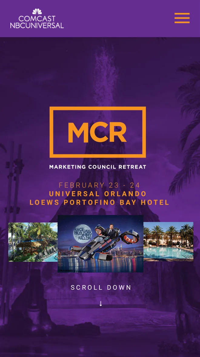 Skoro + Design case study for NBC + MCR, screenshot 2