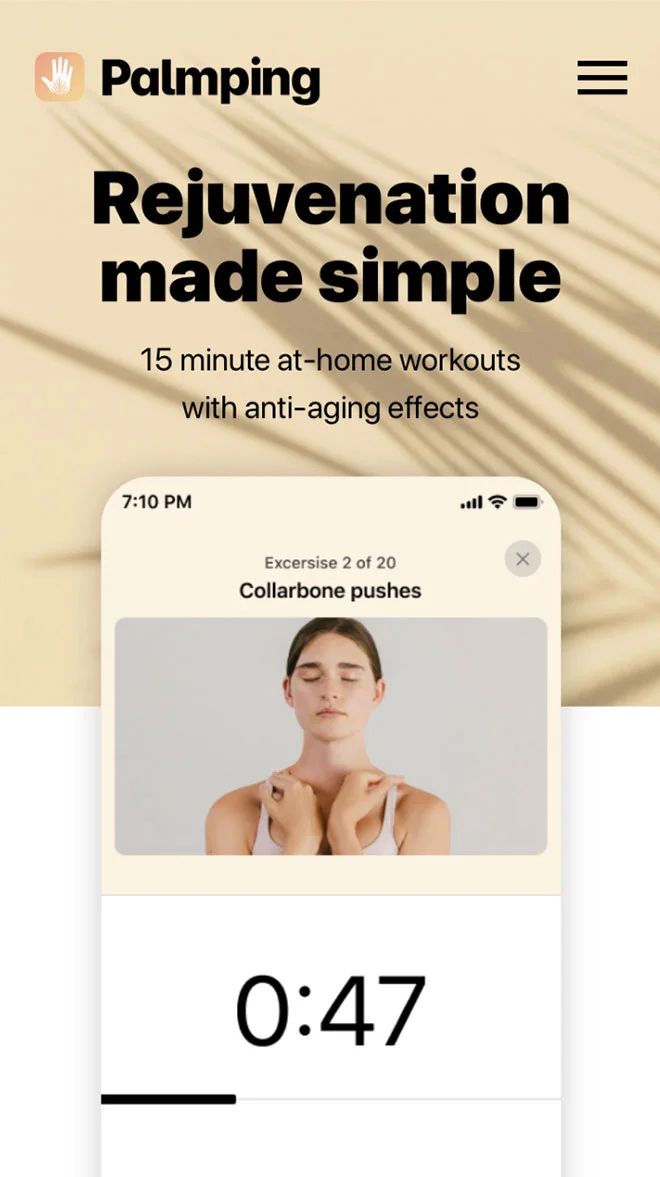 Skoro + Design case study for Palmping, screenshot 2