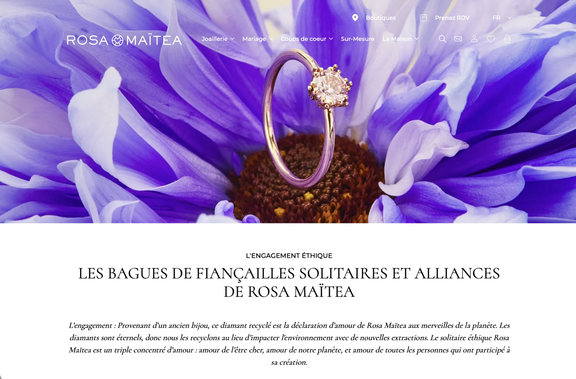 Skoro + Design case study for Rosa Maitea, screenshot 1